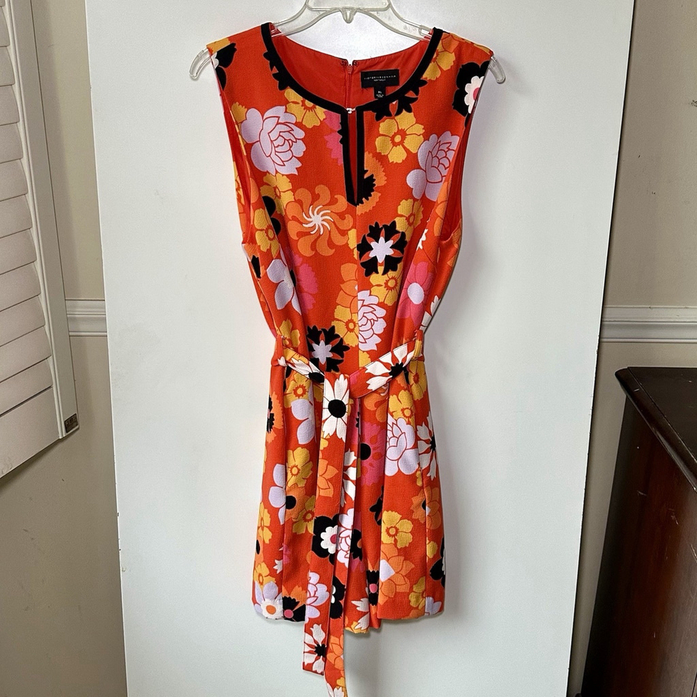 Victoria Beckham for Target Retro Mod Floral Romper Size XL EUC - Picture 2 of 8